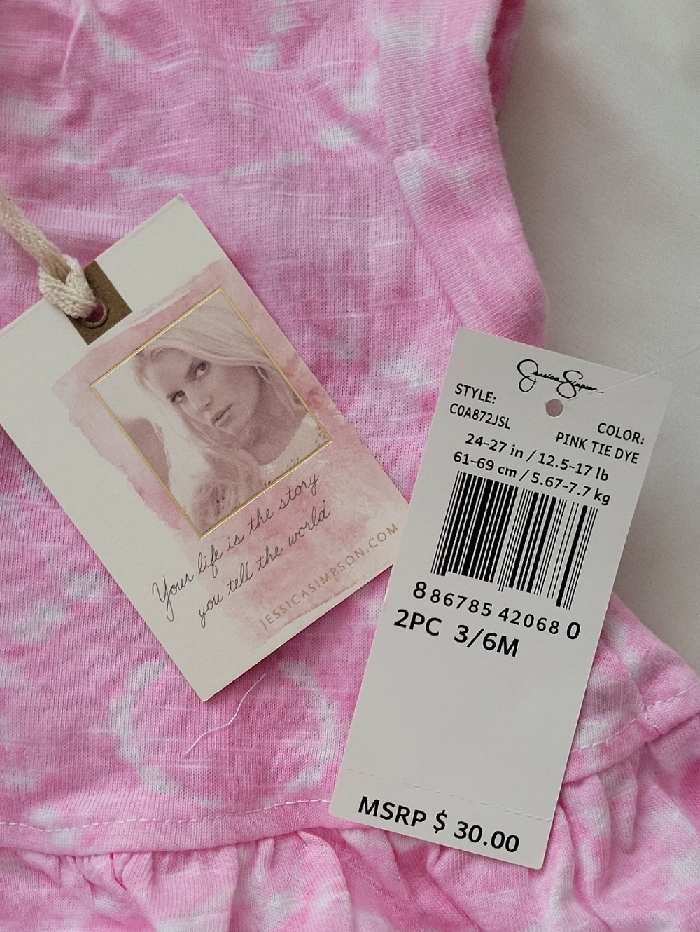 Jessica Simpson Pink Ruffle Top & Ruffle Bloomers Set - Picture 3 of 3